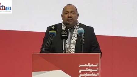 مشاركة رئيس منتدى التفكير العربي في المؤتمر الوطني الفلسطيني